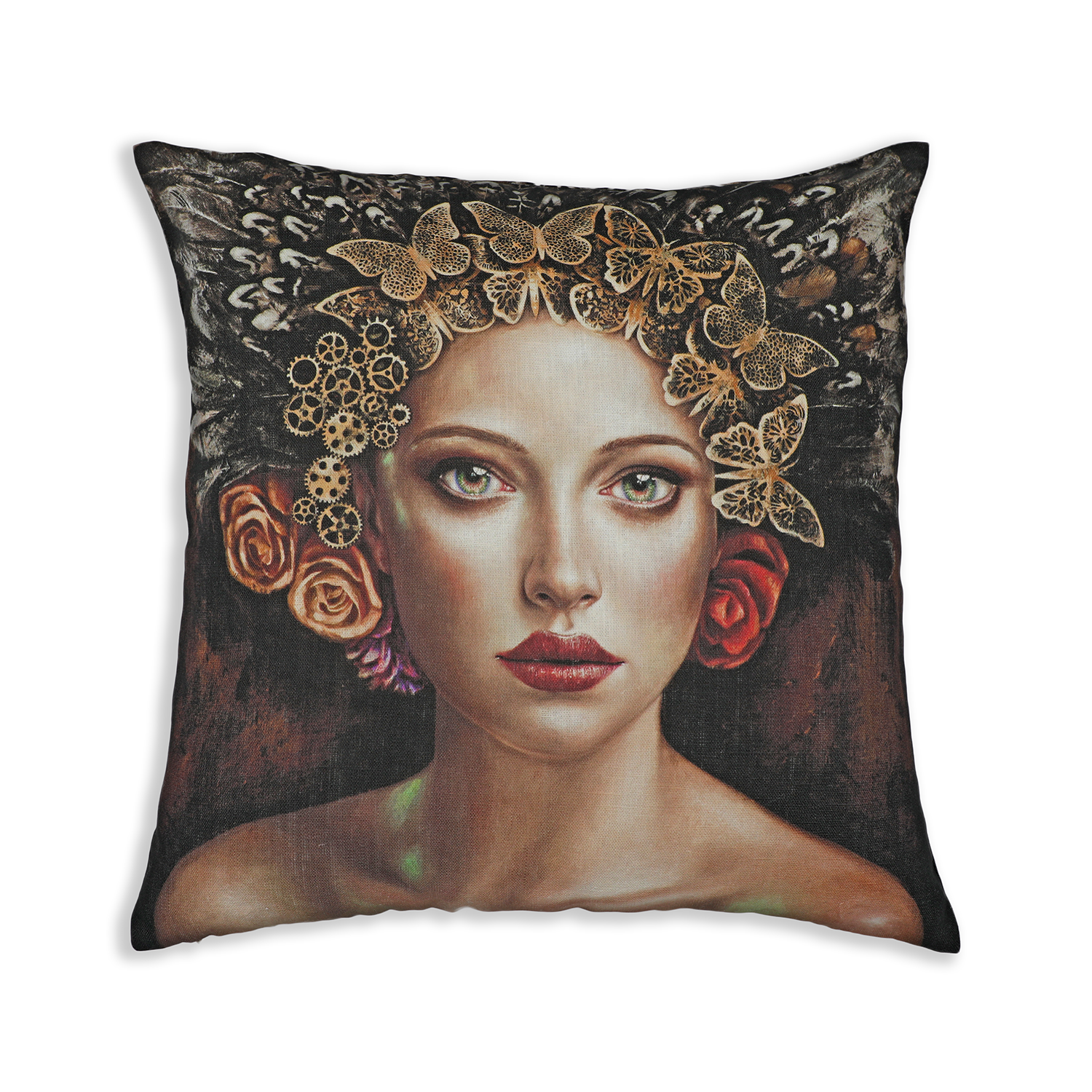 Mujeres Aladas Linen Cushion Cover